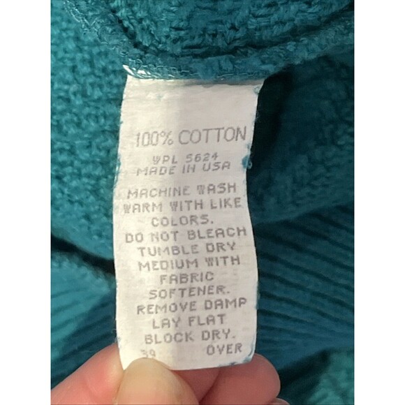 Mens Sweater Grandpa Golf Fathers Vintage Croft & Barrow Argyle Green Size Large - Picture 7 of 8